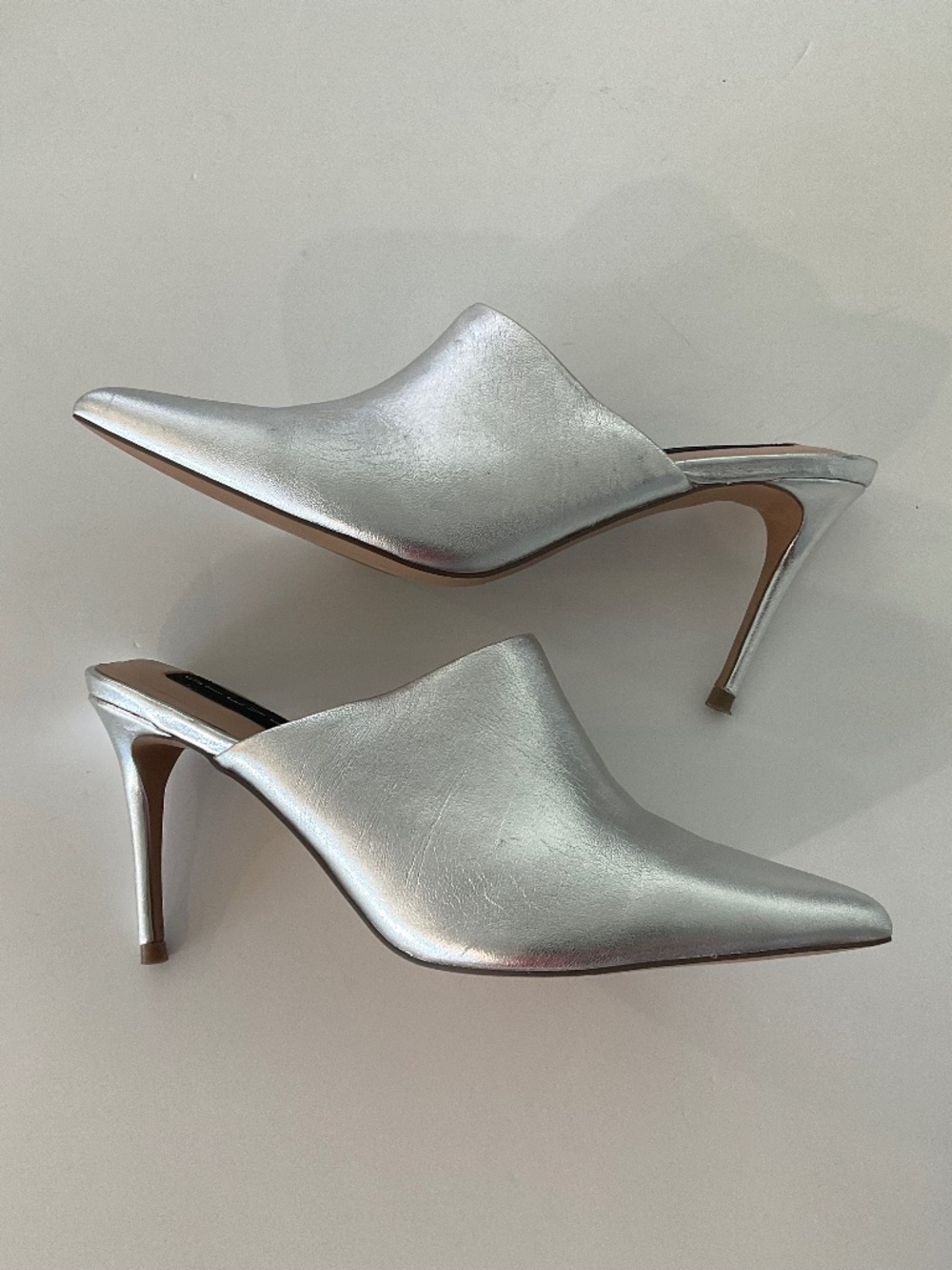 STEVEN by Steve Madden Women's Craft Mule in Metallic Silver Size 7.5 - Picture 11 of 14